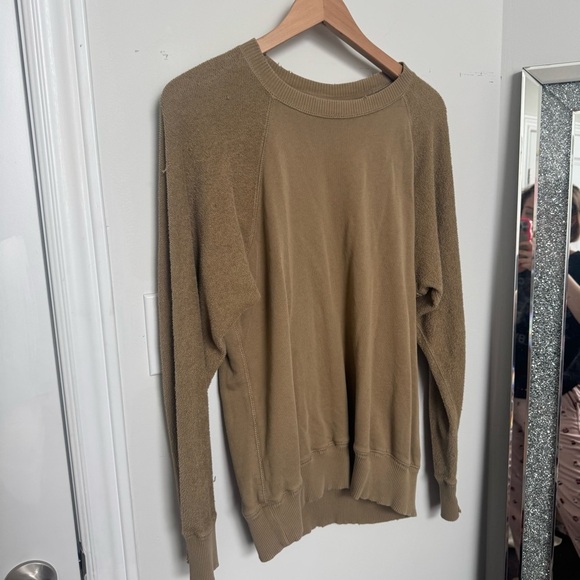 Aerie Slouchy Oversized Tan Sweater Pullover XS - Picture 3 of 5